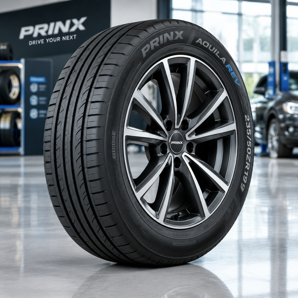 لاستیک پرینکس سایز 235/50ZR19 گل AQUILA REV تاریخ 2025 (یک جفت)