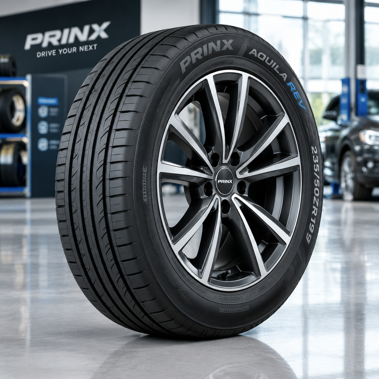 لاستیک پرینکس سایز 235/50ZR19 گل AQUILA REV تاریخ 2025 (یک جفت)