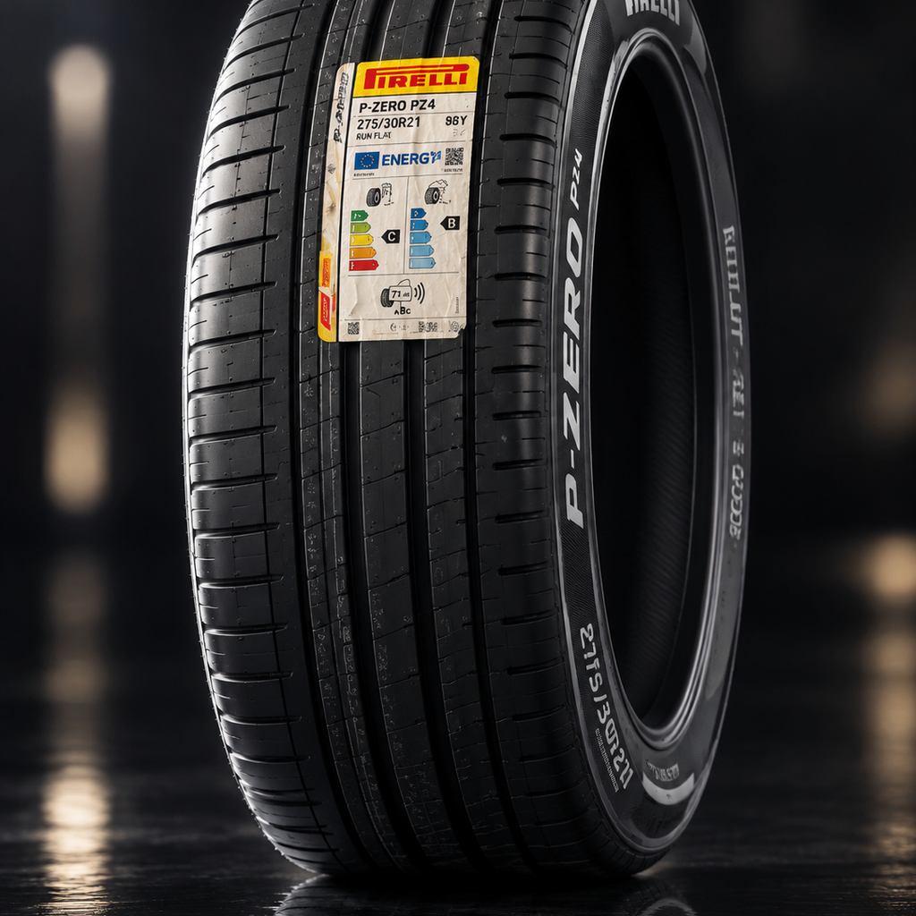 لاستیک پیرلی سایز 275/30R21 گل P-ZERO PZ4 ران فلت تاریخ 2025 (یک جفت)